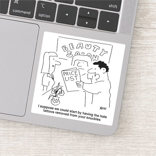 Sticker Retrait de tatouage au salon de beauté (Détail)