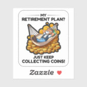 Sticker Retrait numérique du collecteur de pièces (Feuille)