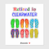 Sticker Retraité à Clearwater, (Feuille)