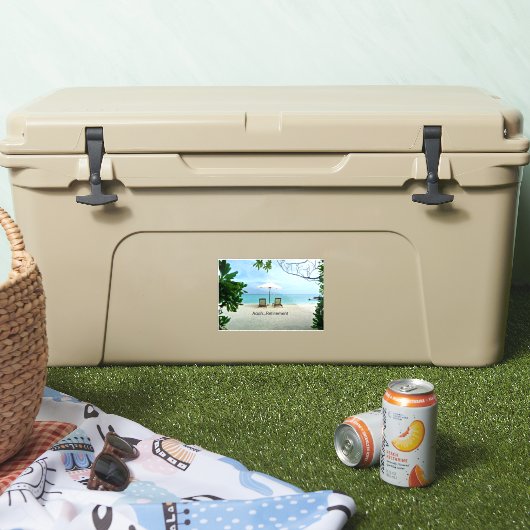 Sticker Retraité - Aaah...Retraite (Glacière)