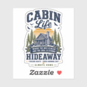 Sticker Retraite de la vie en cabine (Feuille)
