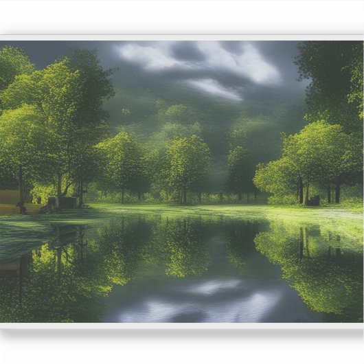 Sticker Retraite Idyllique Or E.J. Vinyle amovible (Devant)