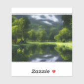 Sticker Retraite Idyllique Or E.J. Vinyle amovible (Feuille)