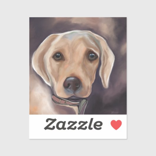 Sticker Retriever du Labrador (Feuille)