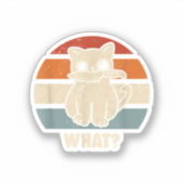 Sticker Rétro Ce Chat Couteau Meow Kitty Funny Chats Maman (Recto)