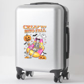 Sticker Retro Creepin dans Halloween d'automne (Sur valise)