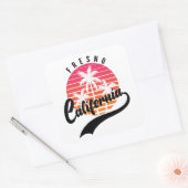 Sticker Retro de Fresno, Californie (Enveloppe)