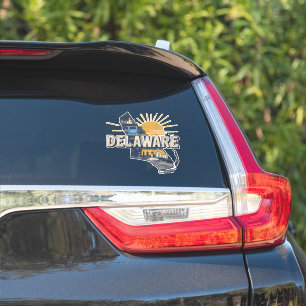 Sticker Retro Delaware