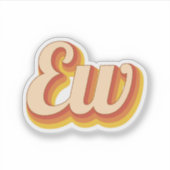 Sticker Retro Ew (Devant)