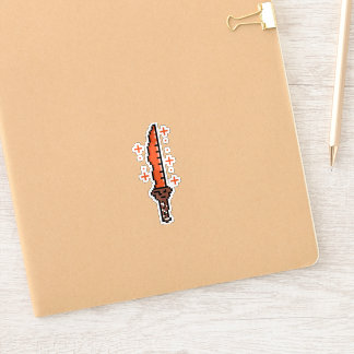 Sticker Retro Fire Dagger