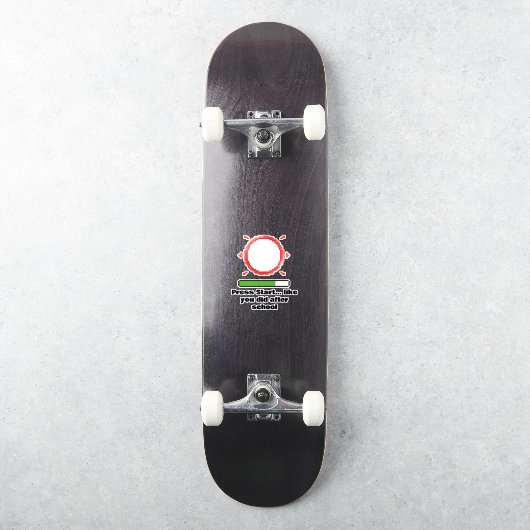 Sticker Retro Gamer Quote (Skateboard)