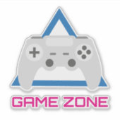 Sticker Retro Gaming Controller Neon (Devant)
