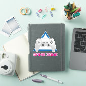 Sticker Retro Gaming Controller Neon (Couverture iPad)