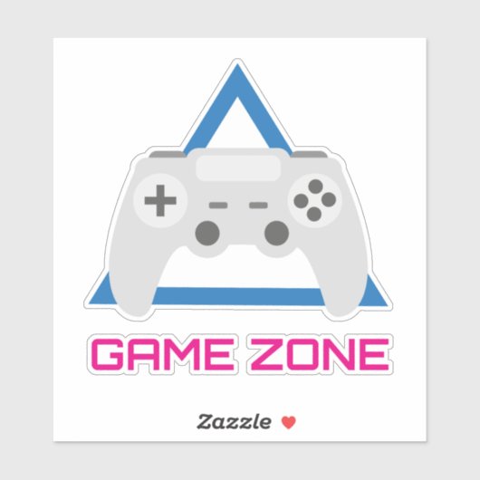 Sticker Retro Gaming Controller Neon (Feuille)