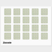 Sticker Retro Green Trellis (Feuille)