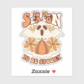 Sticker Retro Groovy Spooky Season Halloween (Feuille)
