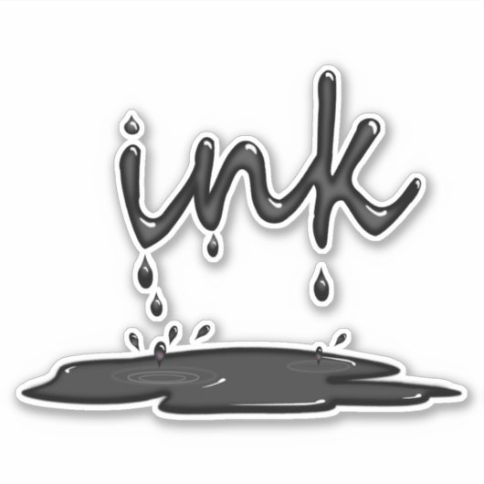 Sticker Retro Ink - Vibes créatives (Devant)