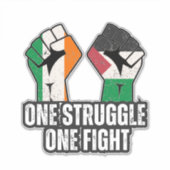 Sticker Rétro Irlande Palestine Solidarité Première révolu (Devant)