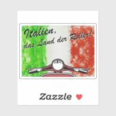 Sticker Rétro Italie (Feuille)