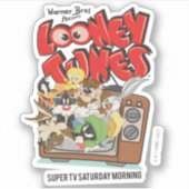 Sticker Rétro LOONEY TUNES™ Éclatant de la télévision (Devant)