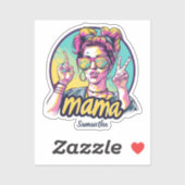 Sticker Retro Mama Pop Art (19) personnalisé (Feuille)