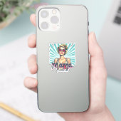 Sticker Retro Mama Pop Art (7) (Téléphone)