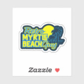 Sticker Rétro Myrtle Beach Guy (Feuille)