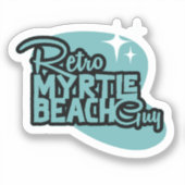 Sticker Rétro Myrtle Beach Guy (Recto)