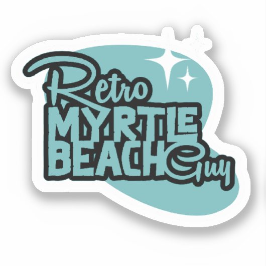 Sticker Rétro Myrtle Beach Guy (Recto)