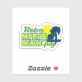 Sticker Rétro Myrtle Beach Guy (Feuille)
