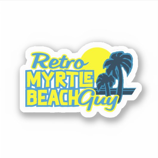 Sticker Rétro Myrtle Beach Guy (Devant)