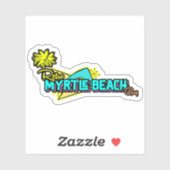 Sticker Rétro Myrtle Beach Guy (Feuille)