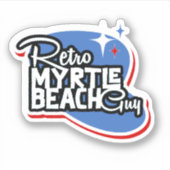 Sticker Rétro Myrtle Beach Guy (Devant)