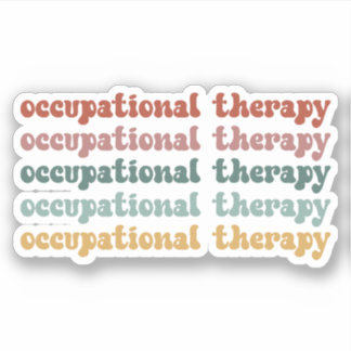 Sticker Retro OT ergothérapie OT étudiant