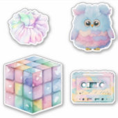 Sticker Retro Pastel Nostalgic 80s, 90s Favoris (Devant)