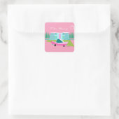 Sticker Retro Pink Palm Springs (Sac)