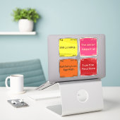 Sticker Retro Pixel Art  (Ordinateur portable sur le bureau)