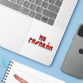 Sticker Retro Rocker - No Pasaran (Ordinateur portable avec iPhone)