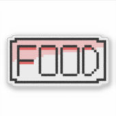 Sticker Retro RPG Pixel Art – Chat Box ‘Food’ (Devant)