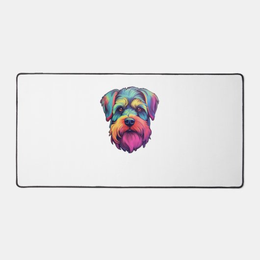 Sticker Retro Schnauzer Neon (Recto)