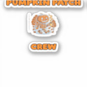 Sticker Retro Thanksgiving Turquie - Automne Moisson Desig (Devant)