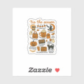 Sticker Retro Tis Saison Halloween Saison Automne (Feuille)