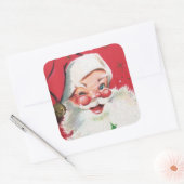 sticker Retro vintage Christmas Père Noël Holiday (Enveloppe)