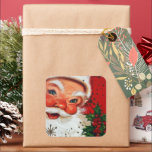 sticker Retro Vintage Christmas Père Noël Holiday<br><div class="desc">conception par www.etsy.com/Shop/VanityFlairDesign</div>