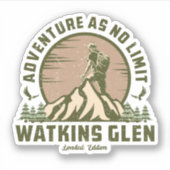 Sticker Retro Watkins Glen Hike (Devant)