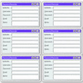 Sticker Retro Web Page Username Log Password Tracker  (Devant)