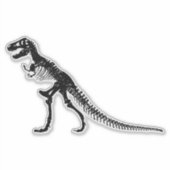 Sticker Retro Whimsy : Dinosaur Fossil Funny Clipart (Devant)