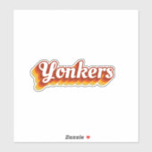 Sticker Retro Yonkers New York (Feuille)