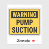 Sticker Réussite de la pompe d'avertissement (Feuille)