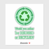 Sticker Réutiliser et recycler (Feuille)